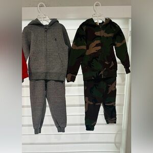 Two Polo Ralph Lauren sweatsuit sets